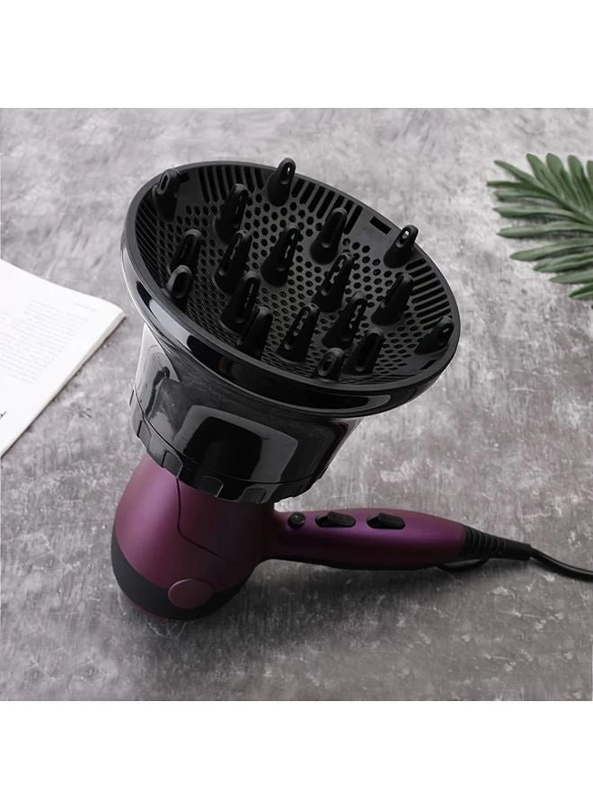 White Salon Hair Diffuser Attachment Ionic Technology Frizz Control Volume Boost - Image 5